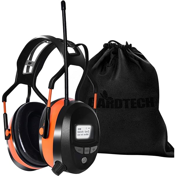 EARMUFF gehoorbescherming met FM-radio en 31 dB isolatie, luister naar je favoriete radiozenders, elektronische gehoorbescherming voor volwassenen, geluidsisolatie op de bouwplaats, zwart EARMUFF gehoorbescherming met FM-radio en 31 dB isolatie, luister naar je favoriete radiozenders, elektronische gehoorbescherming voor volwassenen, geluidsisolatie op de bouwplaats, zwart