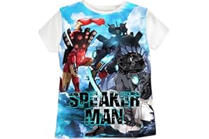 Vicyol S&D T-Shirt a Maniche Corte Skibidi. T-Shirt da Speaker Man per Ragazzi e Ragazze