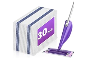 AGOOG 30 Pack Disposable Cleaning Pads for Flash Powermop, Power Mop Pad Refills for Floor Cleaning