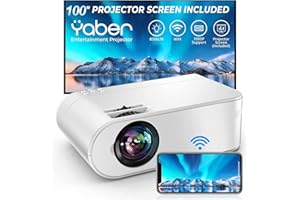 ‎YABER Mini Beamer WiFi mit Screen Mirroring, YABER 1080P Full HD Beamer Heimkino, 8500 Lumen Tragbar Video Projektor mit 250" Display, Kompatibel mit iOS/Android/HDMI/TV Stick/USB/PS5