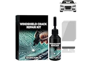 SHUNJIAN Windshield Repair Kit & Car Scratch Remover Kit, Glass Repair Liquid for Long-Lasting Crack & Scratch Removal on Windscreens, Windows, Mirrors, Multi-Surface Glass Crack Repair Fluid for All Types