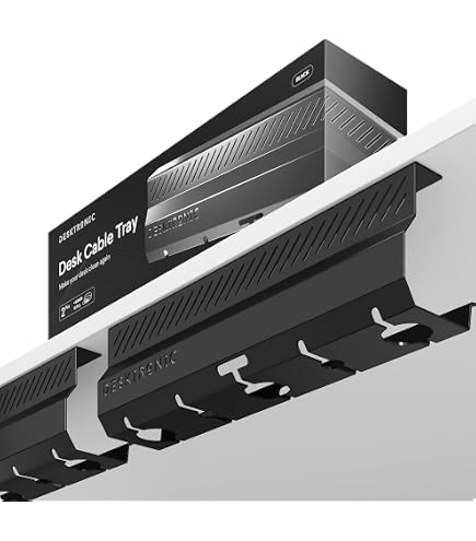 Support PC Sous Bureau Réglable - Acier, Charge 35 Kg, Rotatif 360° | Gain De Place, Ventilation Optimale - 10