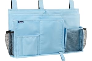 Surblue Caddy Hängender Organizer Nachttisch Aufbewahrungstasche für Etagen-und Krankenhausbetten