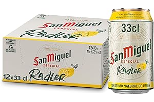 ‎SAN MIGUEL San Miguel Radler Bier und Zitronenwasser (Pack 36 Dosen x 33cl) bier geschenk, biere der welt, bier set, geschenk set, geschenke für männer, höhle der löwen produkte