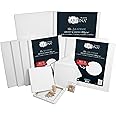 Artina FSC Canvas Set 12pcs Akademie 20x20, 20x30, 30x30, 30x40, 40x60 cm – 100% Cotton Canvas Stretcher Frame 280 g/m² - Blank Canvases for Art for Acrylic, Watercolour & Oil Painting