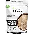 Namo Organics - Mulethi Powder - 250g - Yashtimadhu - Double Filtered 100% Liquorice Powder for Face and Eating (throat)