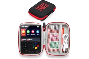 Astarama Miyoo Mini Plus - Custodia rigida da viaggio portatile in EVA, per console di gioco Miyoo da 8, 9 cm, accessori per console da gioco portatile tutto in uno, custodia da viaggio