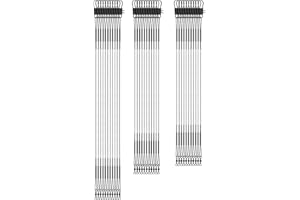 SAVITA 30 Pièces Chef Pêche Acier Robuste Chef Fil Pêche pour Eau Salée et Eau Douce Connexion Ligne de Pêche Leurre ou Crochet 3 Tailles