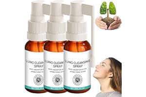 HIVETZ 3pcs Lung Cleansing Spray,Lung Cleansing Spray,Natural Cleanse Breathe Spray,Spray Cleansing Lung,Lung Cleanse Mist,Lung Support,Lung Cleaner for Lung Health