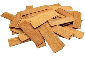 SILISTO Lot de 1000 cales de vitrage en bois 80 x 24 x 1 mm (naturel)