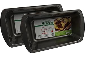 PROVANCE Lot de 2 moules à pain et à gâteaux de qualité supérieure - Dimensions : 28 cm x 15 cm - Revêtement antiadhésif - Anthracite - Rectangulaire - Facile à nettoyer