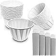 500 Pack - RE-GEN - Wax Paper Medicine Pot 28ml | Fluid Resistant to Allow Use with Liquids | Ideal for Medication Distribution in Care Homes and Nursing Homes as Well as Personal Use