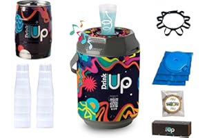 BEER UP DRINK UP décor Infinity : 10 verres + 1 ceinture porte verres - Tireuse Portative pour toutes boissons y compris pour les fûts Beertender-Bières et cocktails-20h de froid sans électricité