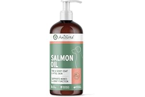 AniForte Omega 3 & 6 Olio di Salmone per Cani 1 l - Acidi grassi Omega-3, olio di pesce puro di alta qualità, integratore alimentare per cani