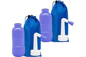 LATAWON Portable Bidet Spray Handheld,Personal Bidet Sprayer for Kids Ass Washing,Personal Hygiene Bathroom Aid Pregnant Women Cleansing, Postpartum Clean ，with 450ML Water Capacity and Angled Nozzle (1)