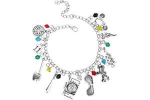 J.FÉE Stranger Things Pulsera con abalorio brillante con caja de regalo para mujeres y niñas, Cristal, Glass