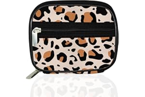 Serfeymi Pill Box Organiser Tablet Organiser Travel Medication Organizer with Zipper Pill Case for Purse, Weekly Pill Box 7 Day Pill Dispenser for Holding Medicine, Vitamins, Supplements - Brown 02