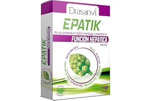 DRASANVI Epatik con Colina, Desmodium, Cardo Mariano y Otros Extractos| Para la Función Hepática | Desintoxicación y Depuración del Organismo | Enriquecido con Vitamina B6 |30 Comprimidos = 15 Días