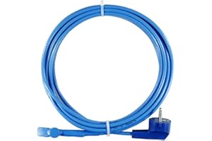 grenda-hammer® | Frostschutzband steckerfertig 230 Volt - Heizleistung 10 Watt je Meter mit I-Muffe sowie integriertem Thermostat +5 ... +15°C Rohrbegleitheizung (Heizband 4 Meter)