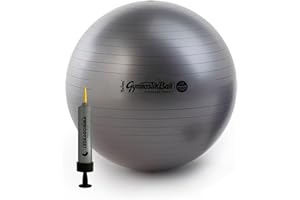 ‎TONKEY ACTIVE LIFE PEZZI Ball Maxafe 65 cm schwarz inkl. Original Pezziball-Pumpe Gymnastikball Sitzball