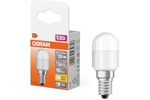 LED-lampa Special T26 för kylskåp med E14-sockel, 2,30 W, ersättning för 20 W-glödlampa, strålningsvinkel 160°, varmvit (2700