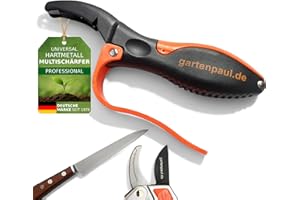 GARTENPAUL Profi Schärfer, für Messer Axt & Gartengeräte, Messerschleifer Messerschärfer, Gartenschere Küchenmesser Rasenmäher Garten Zubehör Beil, Knife Sharpener Schleifer Klingen schärfen