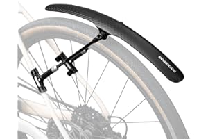 ROCKBROS Road Bike Mudguard, Aerodynamic Adjustable Splash Guard Mud Guard Fenders with Quick Release for 27.5/29 Inch Mountain 700C Road Gravel
