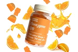 K - KONNEKT COQ10 Gummies - with Vitamin B12 & Zinc - High Strength Ubiquinone Co-Enzyme Q10 with EPA & DHA - 200mg - 60 Gummies - Naturally Fermented and High Absorption with Enhanced Bioactivity