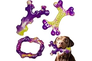 ChienBox Juguete Perro Indestructible: 3 Piezas Mordedor Perro para Masticadores Agresivos, Juguetes Perro Resistentes para Perros Grandes y Medianos, Cuidado Dental, Mantenerlos Ocupados