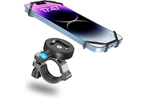 Cozycase Supporto Bici Moto Universale per 4.7-6.8 Pollici Smartphones Metallo/Alluminio Porta Cellulare/Telefono/GPS/Navigatore