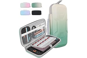 ChuriyaMeen Carrying Case for Nintendo Switch 2(2025) Compatible with Console & Accessories Game,Shockproof Protective Hard Shell,Portable & Durable Large Capacity Storage Travel Case(Green Gradient)