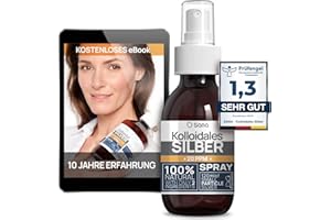 ‎INSTITUT KATHAROS Colloidal Silver Spray 125 ml ● Premium Silver Spray for Humans, Dogs & Cats ● Carbon Neutral ● 100% Natural with 2 Ingredients 20 PPM