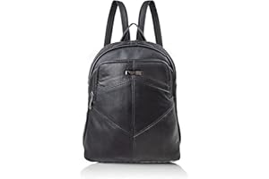 Woodland Leathers women's fashion backpacks small black backpacks for women with anti theft zipper and hand bag handle, 2 in 1 Sling Backpack