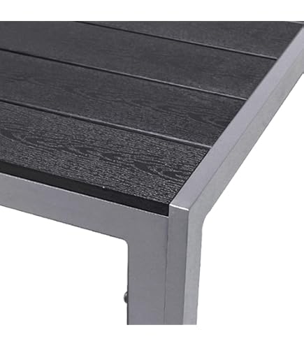Gartentisch 90x90cm Aluminium - Wetterfester Esstisch Für Terrasse