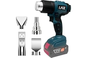 L1NXIXI Pistola ad aria calda per sistema Bosch Professional da 18 V, pistola termica a riscaldamento rapido per saldatura di tubi termoretraibili, per elettronica, resina, pellicola termoretraibile