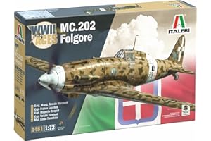 Italeri 1481 MC.202 Folgore WWII Aces, scala 1:72, Plastic Model Kit/Modello in plastica da montare