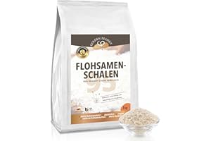 ‎GOLDEN PEANUT GOLDEN PEANUT Flohsamenschalen 1 kg 95% Reinheit hohe Quellzahl, glutenfrei, ballaststoffreich, vegan, Naturprodukt