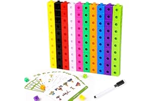 Hpbaggy 119 cubos de cálculo, aprendizaje educativo, para la escuela primaria, con tarjetas de preguntas, para la formación de su hijo