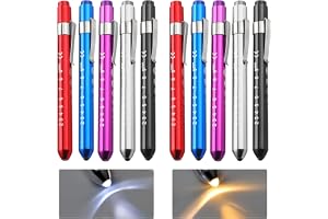 Diagnostisk sjuksköterska Penlight, 10 st diagnostisk lampa med klämma, LED-penna medicinskt ljus, medicinsk diagnostisk lamp