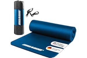 ‎MUAWO Muawo Premium Trainingsmatte, Fitnessmatte, Yogamatte, Gymnastikmatte | rutschfest | extra-dick & extra-lang | bis zu 190 cm lang x 100 cm breit x 1,5 cm dick
