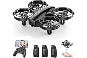 Tomzon Mini Drone con Telecamera 1080P, Drone per Bambini con 24 Minuti di Volo, Battle Drone Telecomandato per Principianti, Quadricottero RC con Modalità Battaglia/Lancio/3D Flip/Rotazione