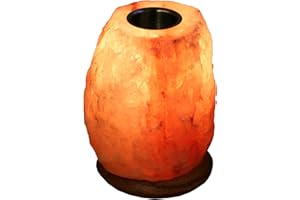NaturGut Aroma-Salzlampe Duftlampe für ätherische Öle aus Kristallsalz/Punjab-Pakistan inkl. Elektrik und Duftbehälter