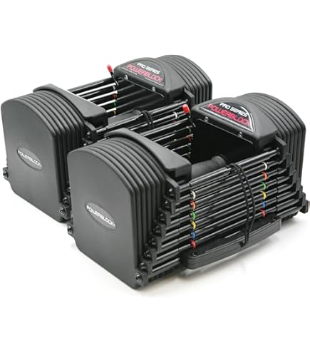 PowerBlock Sport 2.4 Manubri Regolabili - Coppia Da 1,5 A 11 Kg, Risparmio Spazio, Rivestimento Uretano