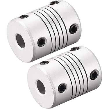 Flexible Wellenkupplung Aus Alu - 27mm Durchmesser, 30mm Länge, Für Encoder Und Antriebe (6mm Auf 6mm)