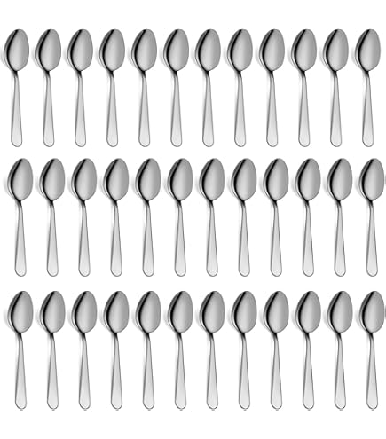 Cosmeria 8 Pièces Mini Cuillères, Petites Cuillères En Acier