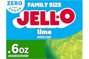 Jell-o Jalea americana de gelatina con sabor a lima sin azúcar más grande de 17 g