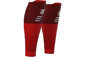 COMPRESSPORT Calf Compression Sleeve – R2V2 – Muscle Protection, Performance and Recovery for Sports – Ultralight and Anti-Fatigue – Running, Cycling, Trail and Triathlon