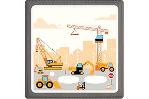 Gumpie Protective Film for Toniebox Boys & Girls (Construction Site Zone) - Vinyl Case, Cover & Film Self-Adhesive & Scratch-Resistant for Tonie Box - Accessories & Spare Parts for Children's Toys -