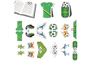 HIQE-FL 12 Piezas Magnetic Bookmarks Set,Clip de Página Magnético Marcadores,Marcapáginas Magnéticos,Marcapáginas Clip de Página,Marcadores de libros Magneticos,Marcapáginas Magnéticos Fútbol