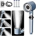 Hard Water Filter Shower Head and Hose,15 Layers Filtration Water Saving High Pressure Shower Heads, 4 Spray Jet Modes High Pressure Bathroom Shower Head, Massage Shower Filter with Pause Switch